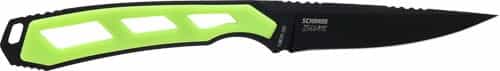Schrade Knife Isolate Caper Fixed 3\" Aus-10 Black\/Green