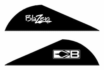 Bohning Blazer Vanes 2\" Solid Black 36Pk