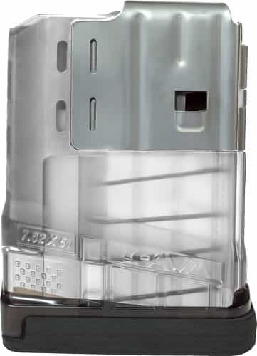 Lancer Magazine L7awm Sr-25 7.62X51 5Rd Translucent Clear