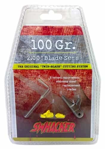 Swhacker Replacement Blades 2-Blade 100Gr 2\" Cut 6\/Pk
