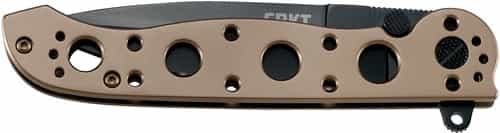 Crkt M16-03Bk 3.5\" Plain Edge Spear Point Black Blade Bronze