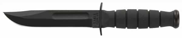 Ka-Bar Short Ka-Bar 5.25\" W\/ Plastic Sheath Straight Edge