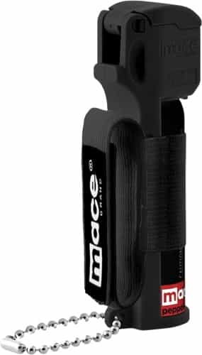 Mace Pepper Spray Sport Model Key Chain\/Hand Strap Black 18g