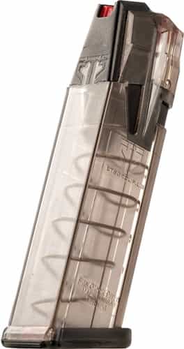 Ets Magazine Omega Glock 17\/19 9Mm 17Rd Trans Poly 17\/19\/19x