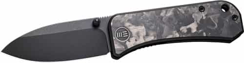 We Knife Banter 2.9\" Marble Carbon Fiber\/Black Stonewash