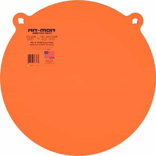 Ar-Mor 16\" Mil41600 Steel Gong 7\/16\" Thick Steel Orange Round