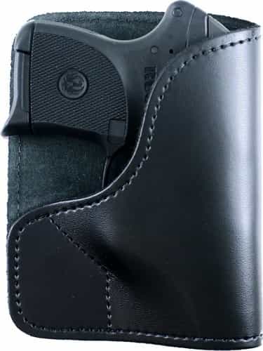 Desantis Trickster Pocket Hltr Ambi Leather Ruger Lcp 380 Blk
