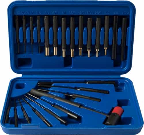 Gunmaster Punch\/Hammer Set 24 Pc Brass & Steel Punch