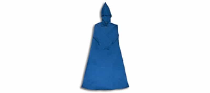 Medieval Hooded Cloak - Blue By Say
