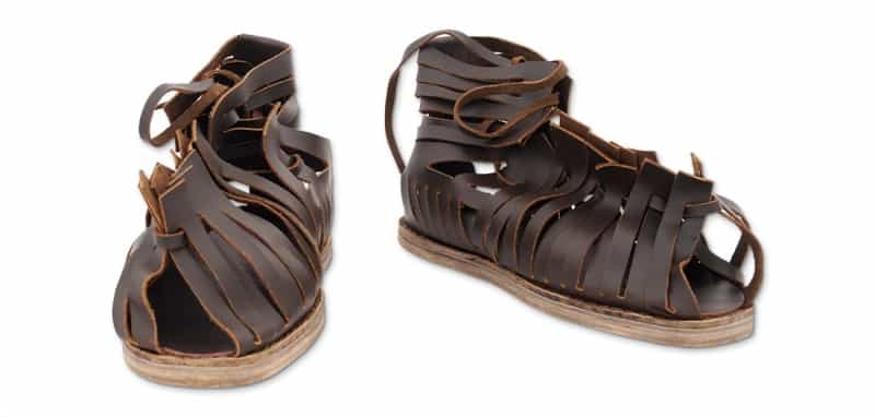 Roman Sandals, Dark Brown By Say
