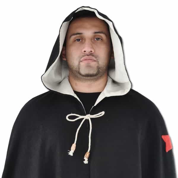 Templar Cloak, Black Wool By Say