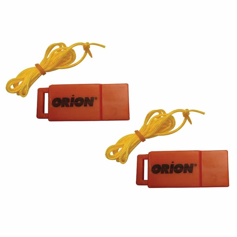 Orion Safety Whistle W/Lanyards - 2-Pack