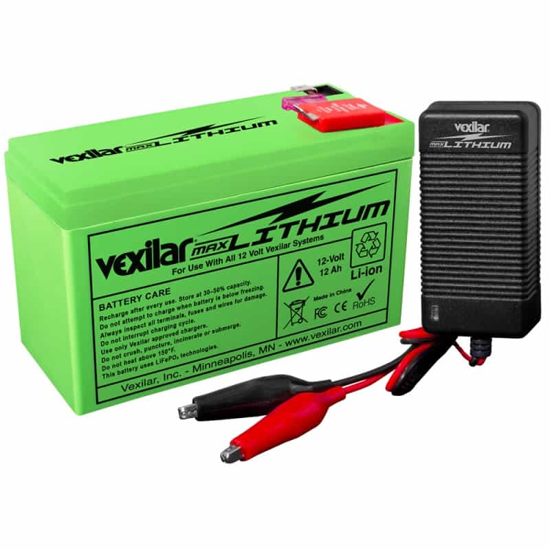 Vexilar 12V - 12 Ah Max Lithium Battery W/V-420L Rapid Charger