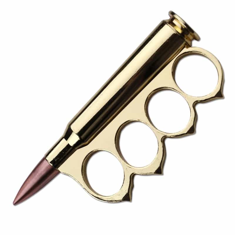 Gold Finish Rifle Bullet Knuckle
