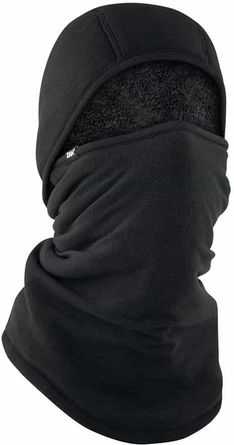 Zan Balaclava Sportflex Series High Pile Fleece Black