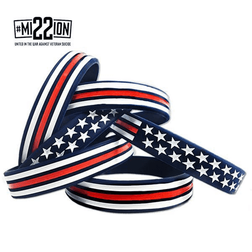 Color: Red/White/Blue, Size: 8", Logo: American Flag