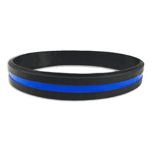 Color: Thin Blue Line, Size: 8", Logo: Regular