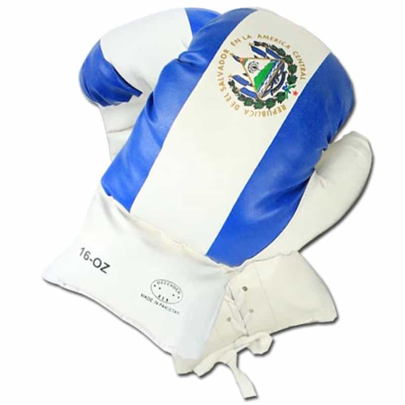 16Oz El-Salvador Flag Boxing Gloves