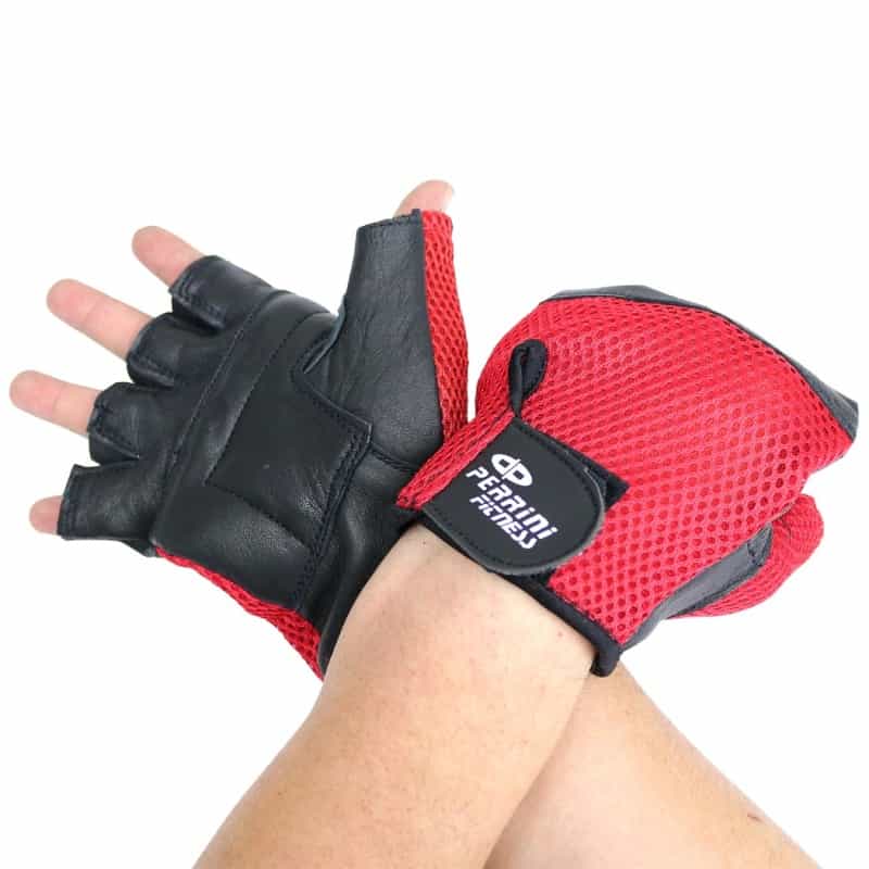 Leather Gloves Red Color