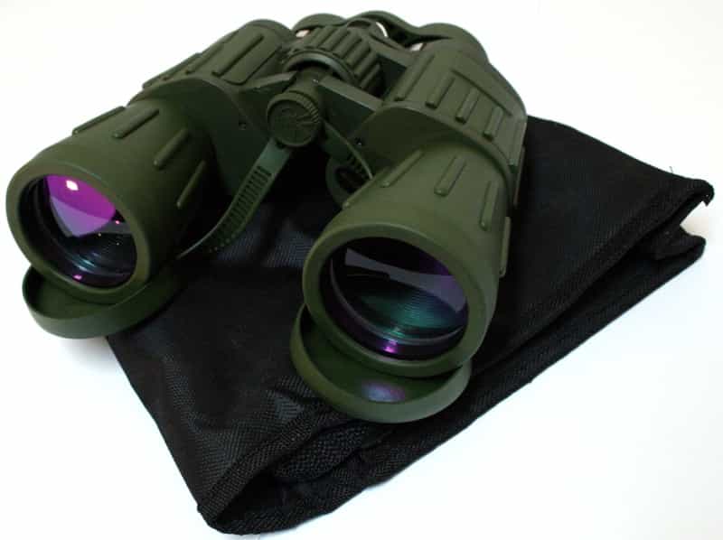 60X50 Perrini Green Army Binoculars Day & Night Prism View