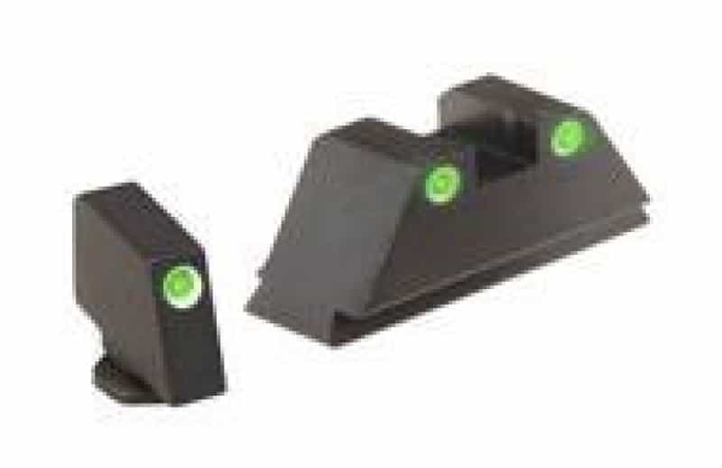 Ameriglo Tall Tritium Set- Green Rear W/ Green Front