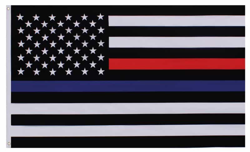 Rothco Thin Blue And Thin Red Line Flag