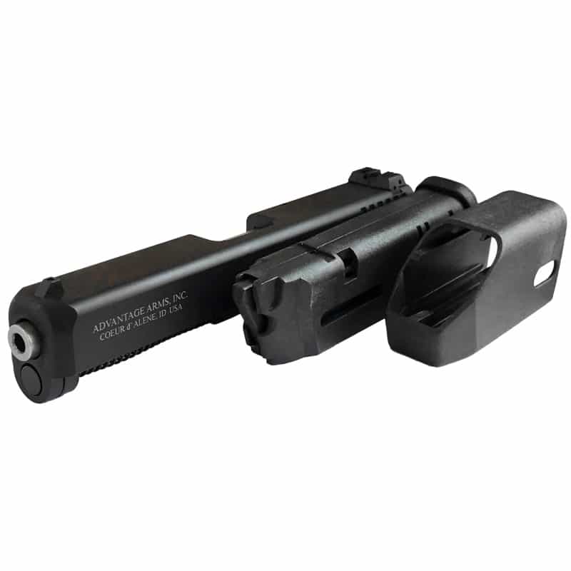 Advantage Arms, Conversion Kit, 22Lr, Fits Glock Generation 5 19/23, Black Finish, Standard Sights, 10 Rounds, 1 Magazine, Includes Range Bag