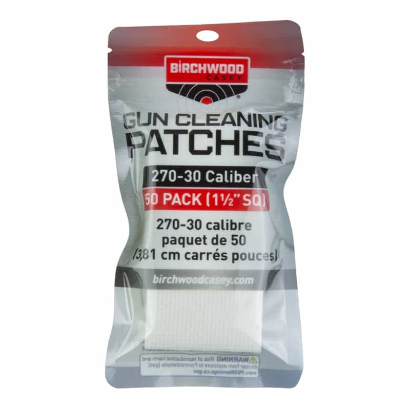Birchwood Casey, Patches, .270-.30 Caliber, 1 1/2" Square, 50 Pack