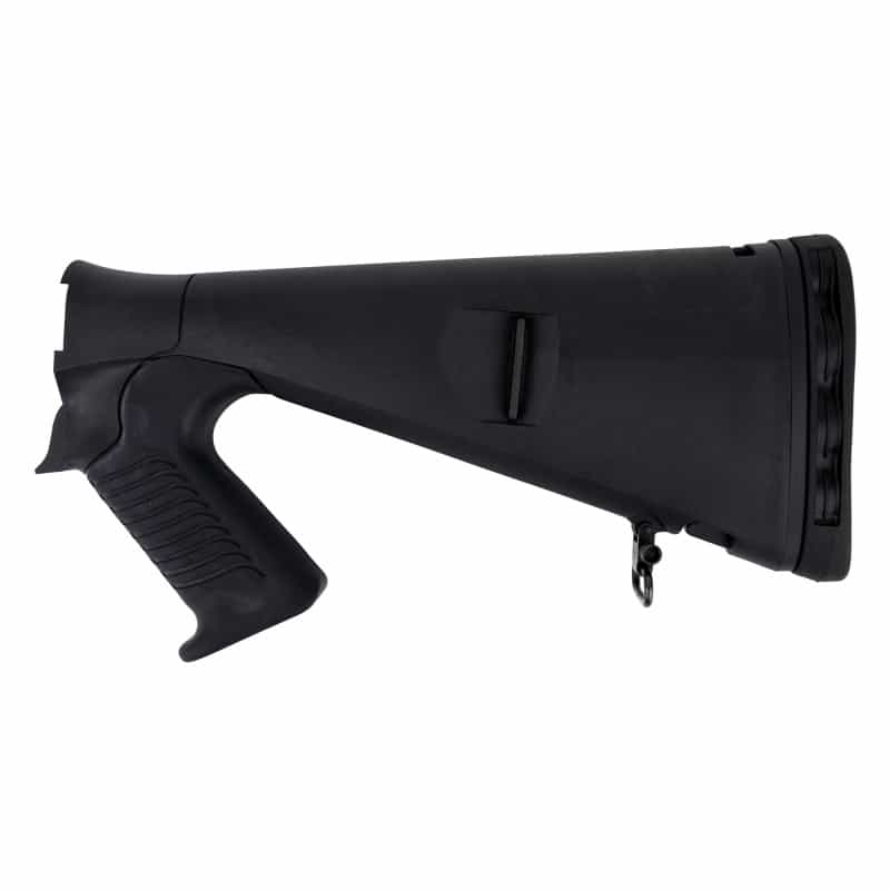 Mesa Tactical, Urbino Pistol Grip Stock, Fits Benelli M4 12 Gauge, 12.5" Length Of Pull, Limbsaver Recoil Pad, Matte Finish, Black