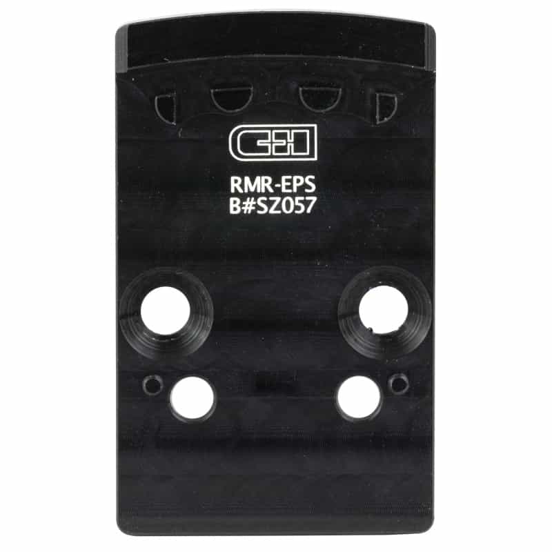 C&H Precision, V4, Optic Mounting Plate, For Converting Trijicon Rmr Footprint To Holosun Eps/Eps Carry, Anodized Finish, Black