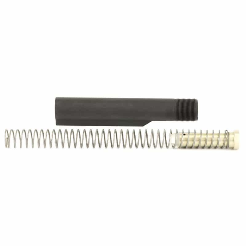 Lbe Unlimited, Mil-Spec Buffer Tube Kit , Contains Buffer Tube, Castle Nut, Lock Plate, 6 Position, Fits Ar-15, Black