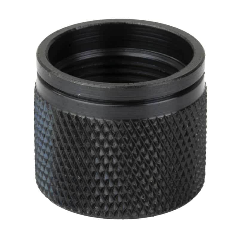 Grovtec Thread Protector, Black Oxide Finish, Black, 5/8X24" Threaded, .750" Diameter, Fits Ar10, 300 Black Out Barrels