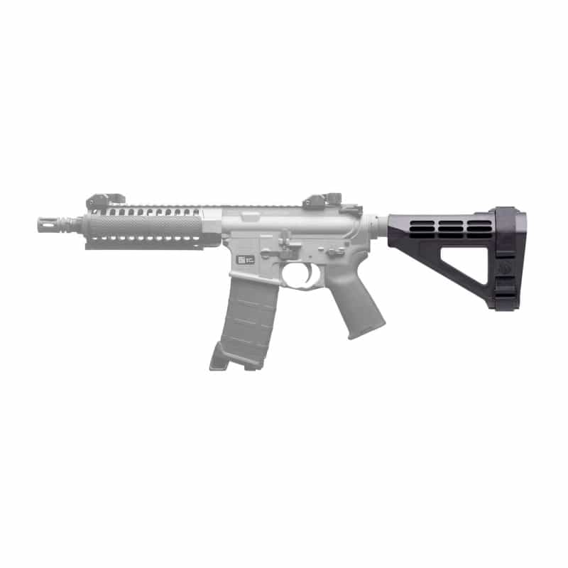 Sb Tactical, Sbm4, Pistol Stabilizing Brace, Fits Ar Pistol Buffer Tube, Black, Includes Adjustable Nylon Strap