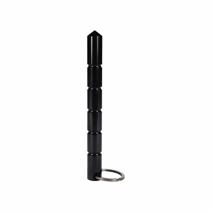 Aircraft-Grade Aluminum Keychain Kubotan Black