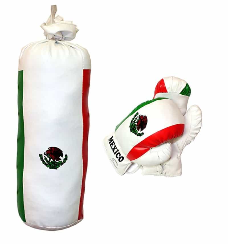 10 Oz Mexico Mini Punching Bag Set