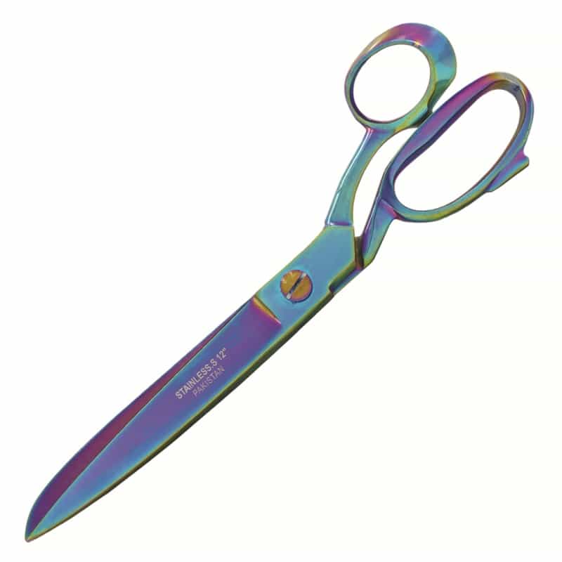 12" Multi Color Dressmaking Fabric Shears Tailor's Sewing Scissors