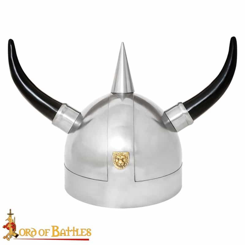 Fantasy Viking Steel Helmet With Horns