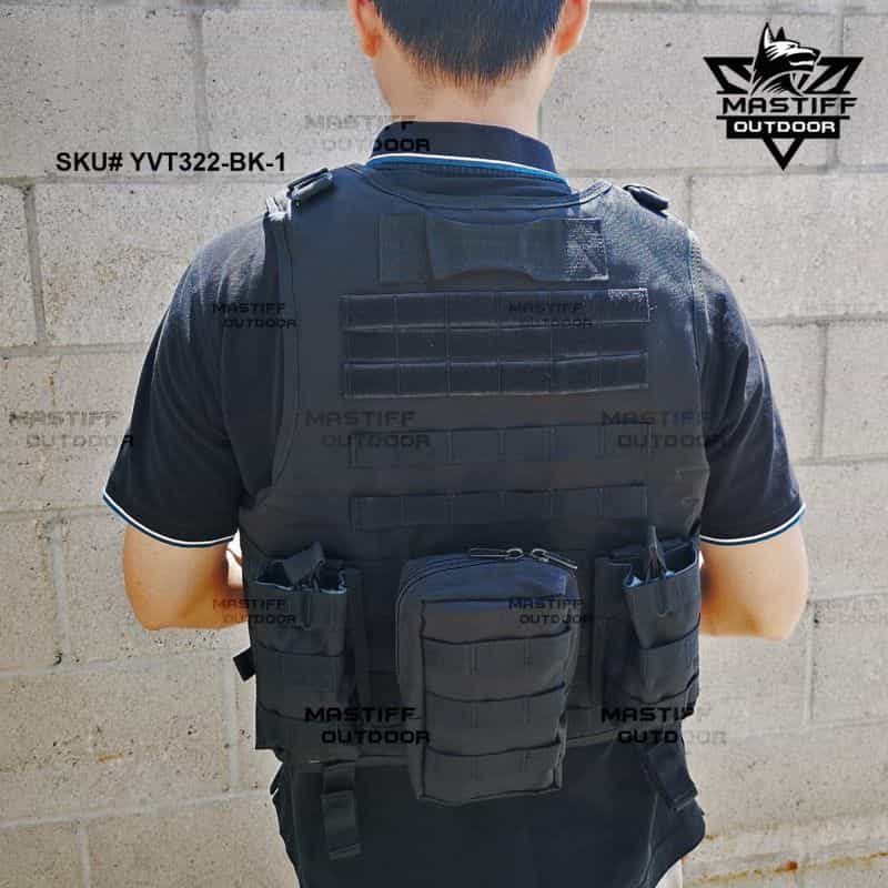 Mastiff Outdoor Tactical Vest Armor Carrier Combat Airsoft Paintball Jacket (Hook And Loop Fastener Slits)