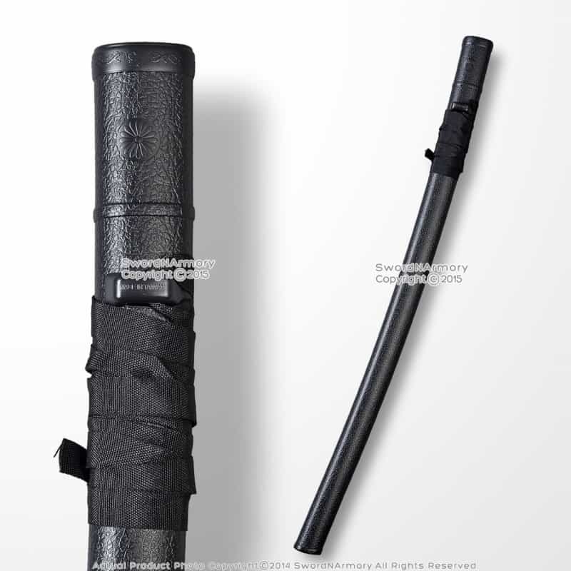 31" Polypropylene Bokken Ishime Textured Saya Black