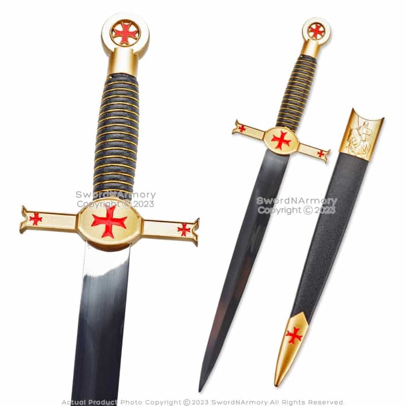 15" Knight Family Dagger Father Sons Stainless Steel Decorative Style 3