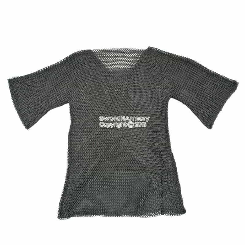 Large Half Sleeve Haubergeon High Tensile Wire Butted Medieval Chain Mail 9Mm16g