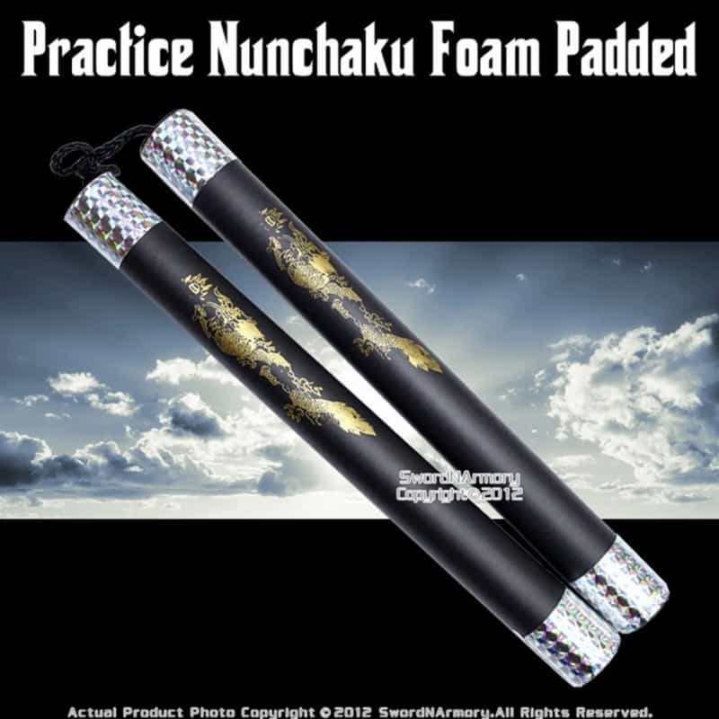11" Kid Size Dragon Foam Nunchucks Martial Art Karate Practice Training Nunchaku