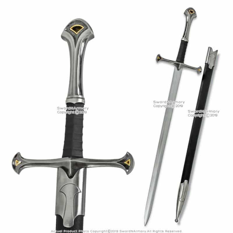 41.5" Medieval Crusader Chivalry Knight's Arming Sword With Scabbard Movie Replica