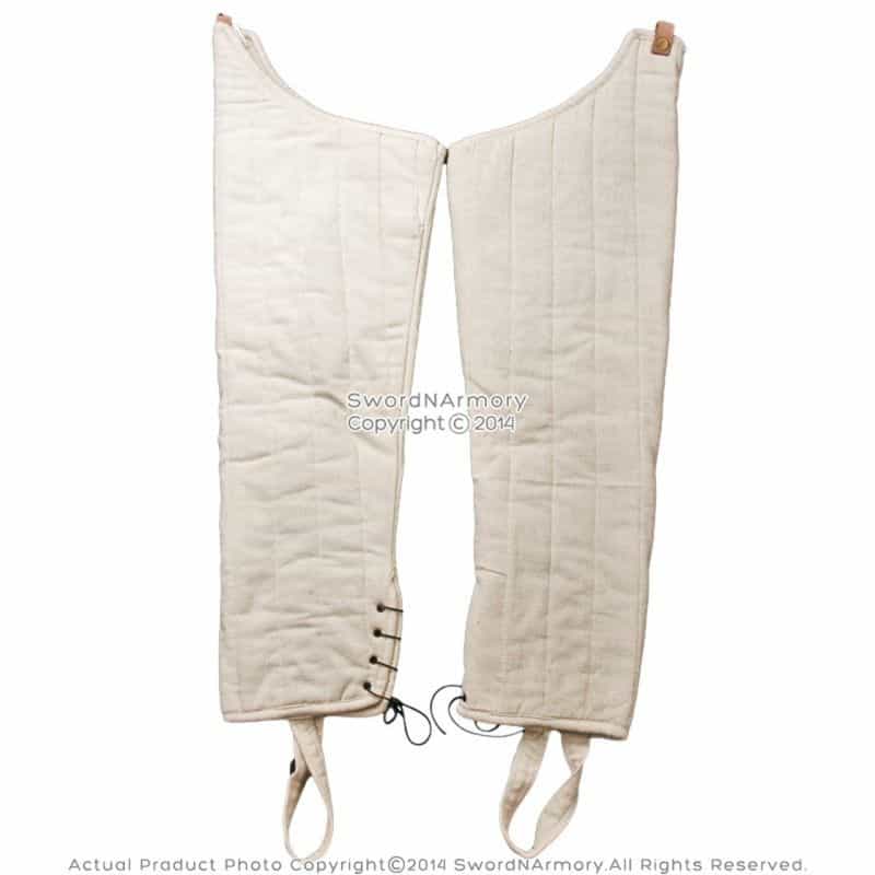 Medieval Gambeson Leg Armour Cotton Padded Leggings Protector Sca Wma Larp Ercu