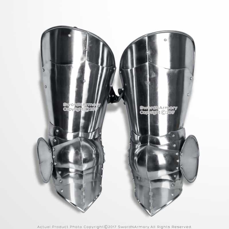 Medieval Steel Plate Leg Armor Pair Set Larp Costume Cosplay Renaissance Reenactment