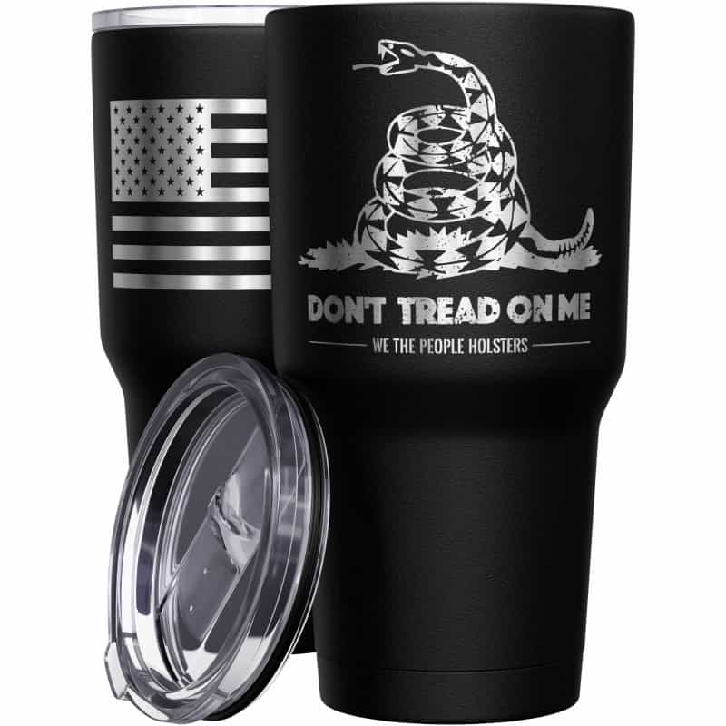 Gadsden Flag Dont Tread On Me Stainless Steel Tumbler