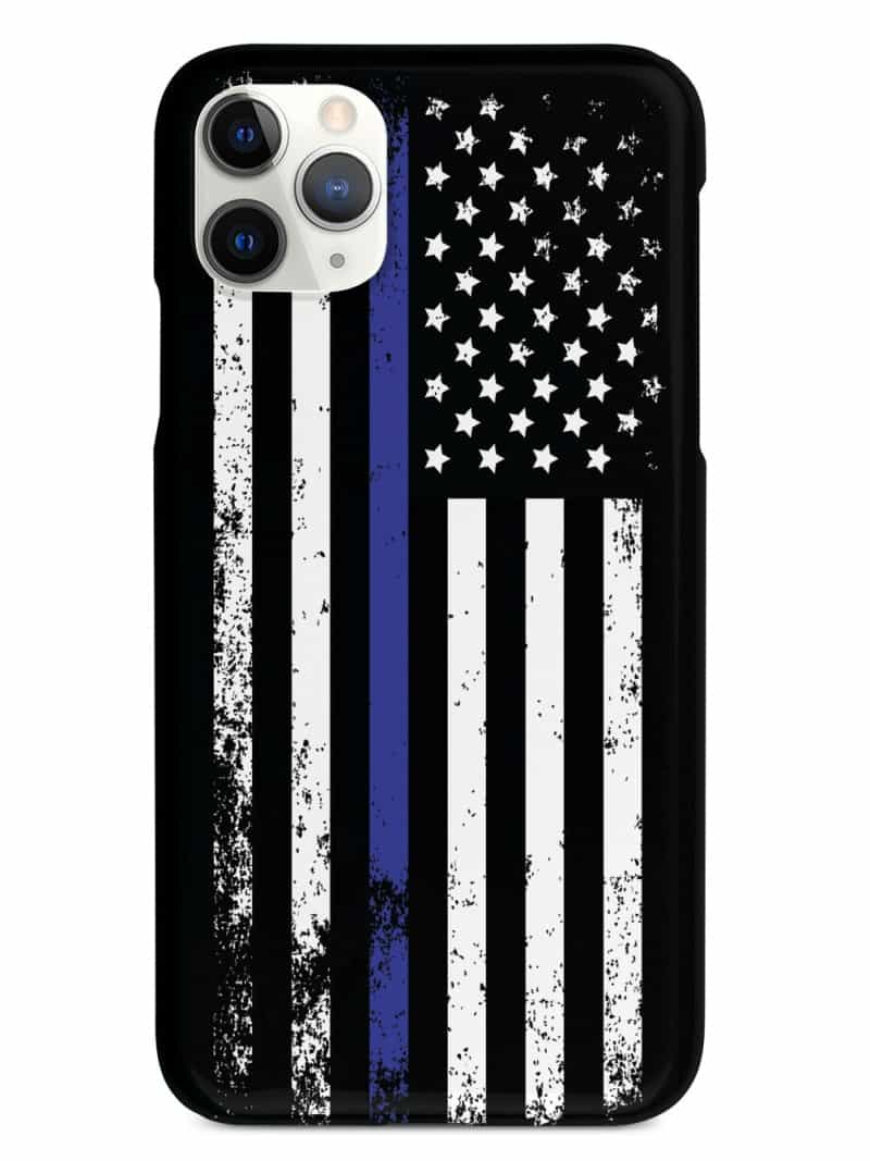 Downward American Flag - Thin Blue Line Case