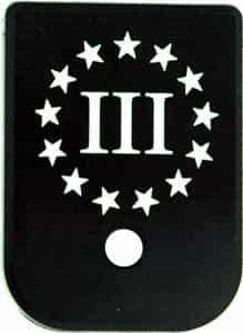 Cruxord Magazine Base Plate 3% Flag Fits Most Glocks!
