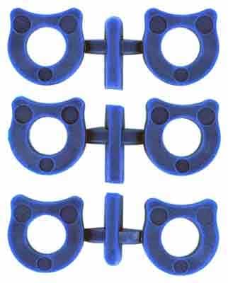 Wilson Shok-Buff Shock Buffers For 1911 6-Pack Blue Polymer
