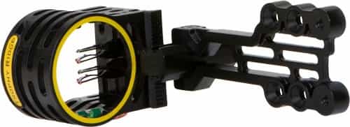 Trophy Ridge Bow Sight Fatal 4-Pin .019 Ambidextrous Black
